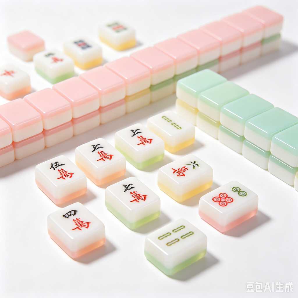 hand painted mahjong tiles